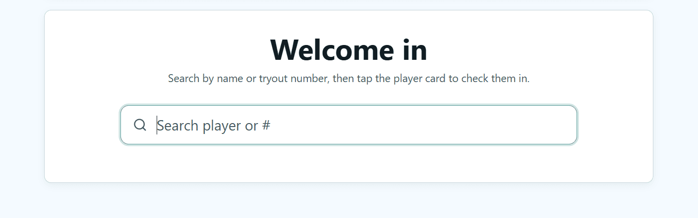 RoundRoster welcome check-in kiosk